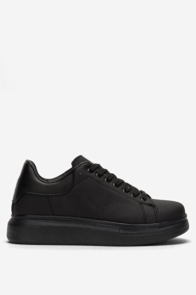 Jagulep Unisex Yüksek Taban Spor Sneaker Ayakkabı SİYAH