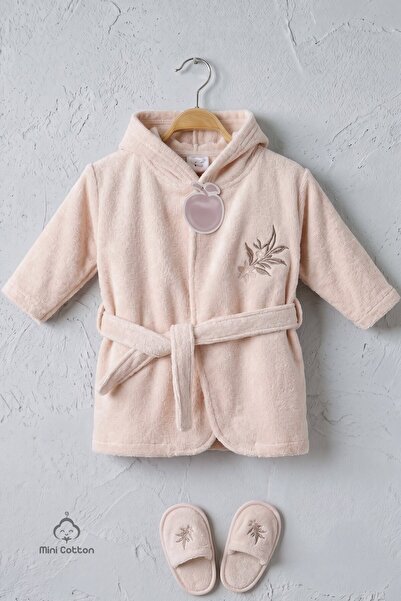 Bebessi 100% Cotton Baby Girl Bathrobe Set Boxed Hooded Bath Towel and Swaddl...