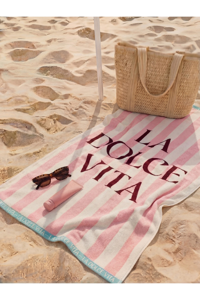 LC Waikiki Lcw Accessories Striped Women's Beach Towel 70X150 cm