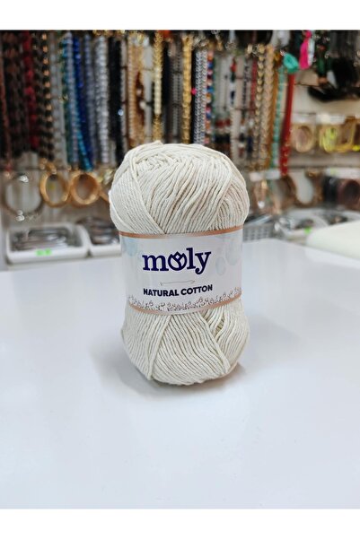 Moly NATURAL COTON RENK NO:100 5 * 100 GR 175 MT 5'Lİ PAKET