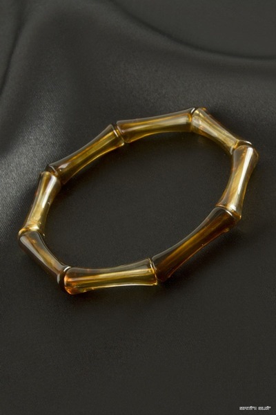 ZERO LAND Spt-Gld Zr Model Bone Plastic Bracelet (152820) Brown