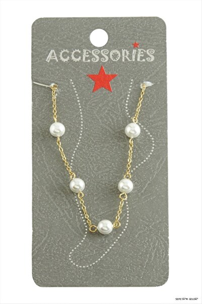 ZERO LAND Spt-Gld Pearl Luxury Steel (140418) Anklet Yellow