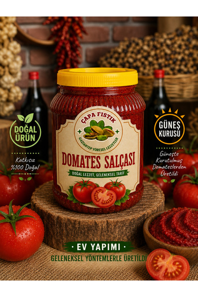 Çapa Baharat Domates Salçası (2 kg) - Ev Yapımı Güneş Kurusu
