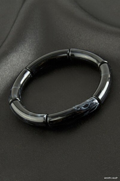 ZERO LAND Spt-Gld Zr Model Plastic Cylinder (212503) Bracelet Black