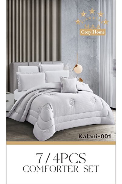 M.A.A Cozyhome Nefirin Hotel Bedspread Summer Plain Cool Bedding - 7 Pieces -...