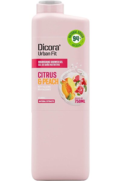 DICORA Urban Fit Shower Gel Vitamin C Citrics and Peach, 750 ml