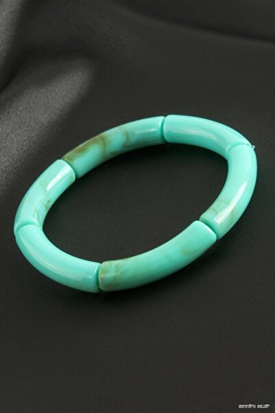 ZERO LAND Spt-Gld Zr Model Cylinder Plastic (143246) Bracelet Turquoise