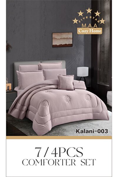 M.A.A Cozyhome مفرش سرير فندقي مزدوج صيفي بارد 7 قطع - طقم لحاف نفرين فندقي ص...