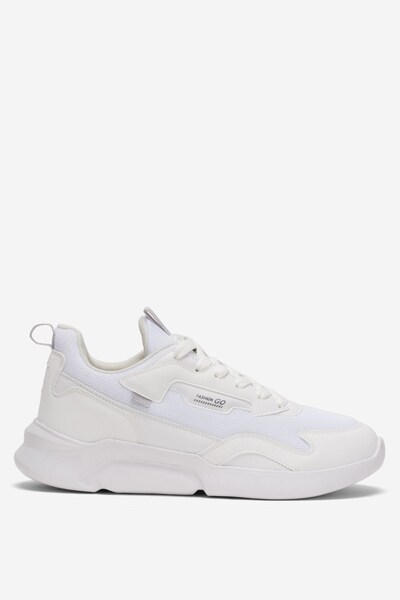 Jagulep Men's Airfile Comfortable Sports Shoes White