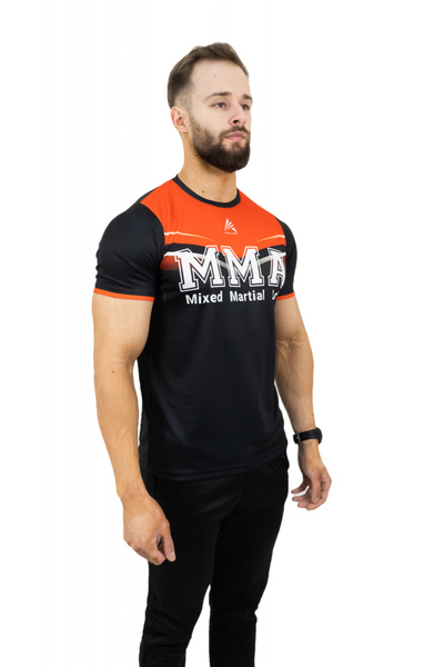 ARMURA Αθλητικό T-Shirt - Μαύρο - Στρογγυλό κολάρο