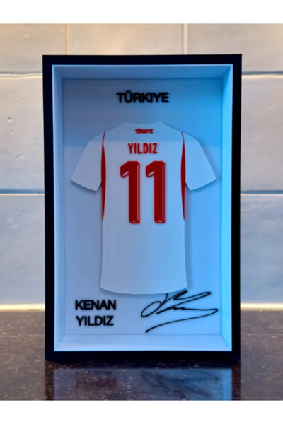 3dlab three-dimensional systems Efsane Futbolcu İmzalı Formayla Dekoratif Mas...