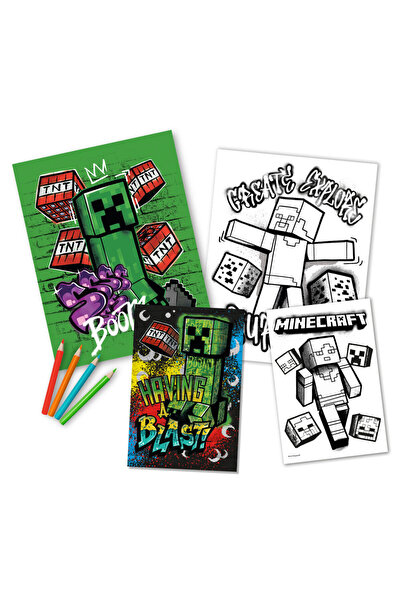KIDS LICENSING Minecraft Colouring set