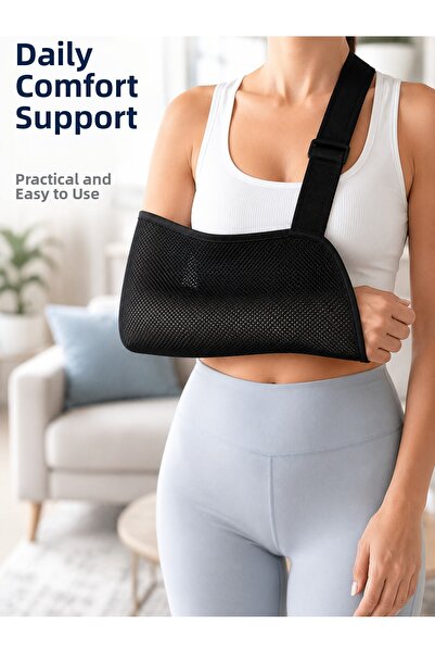 shoppingfestr Orthopedic Mesh Arm Sling Adjustable Strap Breathable Arm Suppo...