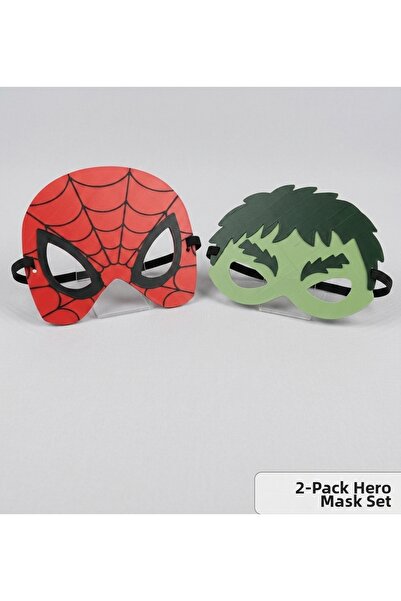 UstaPrint3D Children's Hero Masks Set of 2 – Spider-Man and Hulk Themed Costu...