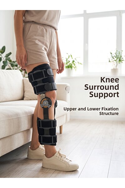 FTA TİCARET Adjustable Angle Control Knee Brace with Side Support Hinged Knee...