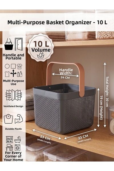 İndecor Houseware Organizator pentru dulap, Organizator pentru baie, Coș orga...