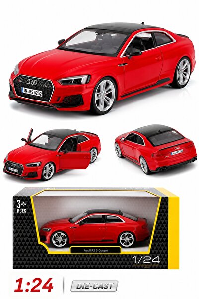craftivio Audi Rs 5 Coupe 1:24 Scale Red Diecast Metal Model Car