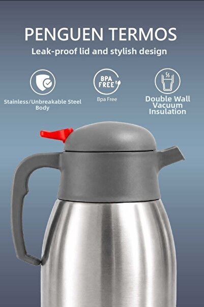 Penguen 1.5 Liter Steel Thermos