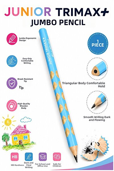 Artlantis Jumbo Pencil Slotted 1 Piece Alpino Trimax Triangular Slotted Thick...