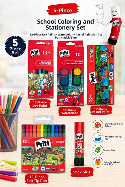 ANI OFİS KIRTASİYE A K Back to School Stationery and Painting Set – Advantage...