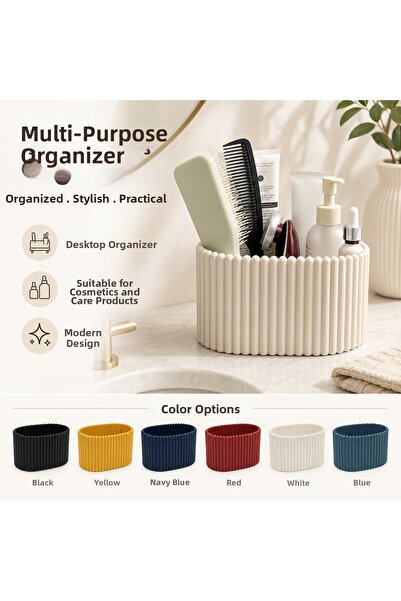 MYE TEKNOLOJİ Multi-Purpose Desktop Organizer for Cosmetics, Makeup, Combs an...