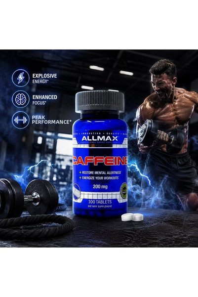 ALLMAX Caffeine Caffeine 200 Mg 100 Tabs