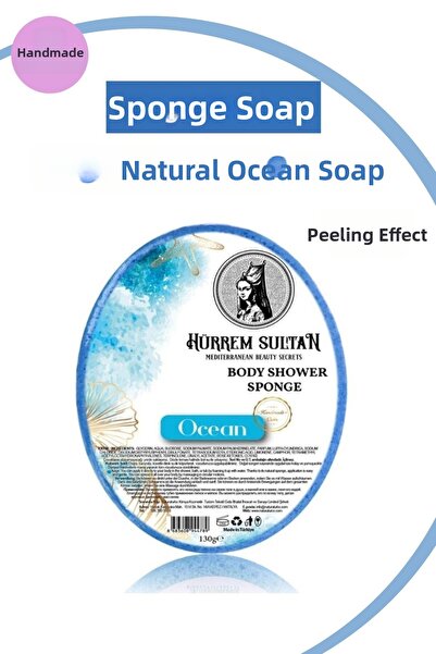 JASPER 5 Pack Natural Ocean Sponge Soap 130 Gr