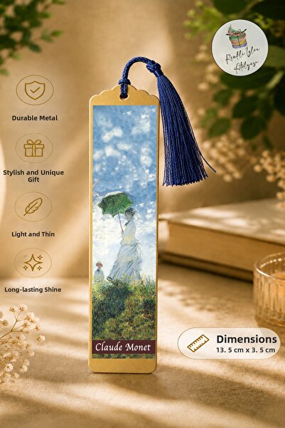 renkli izler atölyesi Artistic Design Metal Bookmark