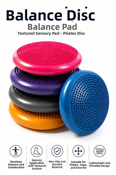 Yenilig 1 Piece Balance Disc Spiky Sensory Cushion Pilates Yoga Exercise Bala...