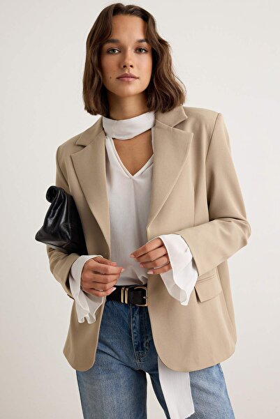 Trendyol Collection Mink Blazer Jacket Twoaw27Bc00035