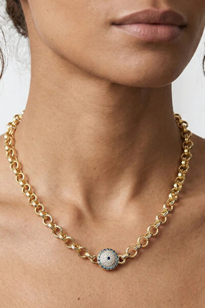 Rüzgar Alaz Tektop Evil Eye Necklace
