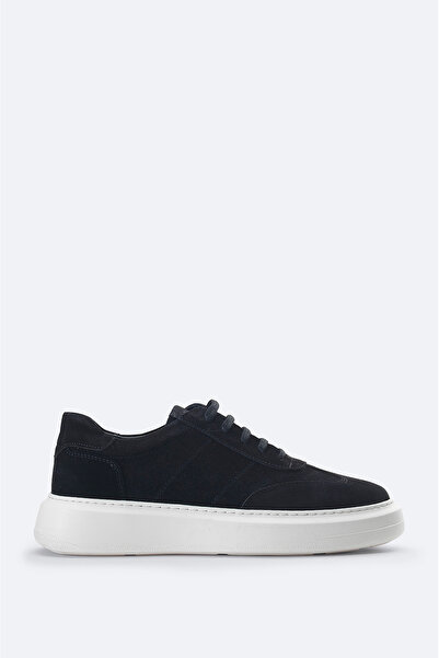 Avva Men's Black 100% Suede Flexible Sole Lightweight Casual Shoes B008002