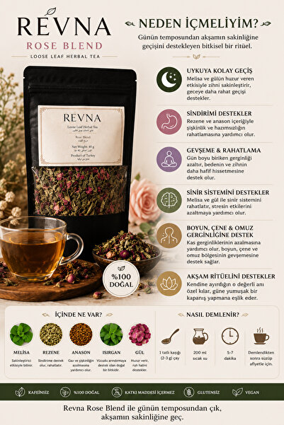 Revna Rose Blend Bitki Çayı 40 gr.