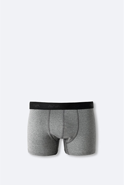 Avva Erkek Antrasit Basic Pamuklu Tekli Regular Fit Boxer B009510