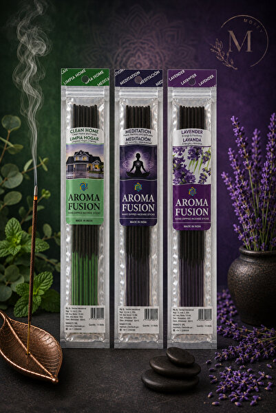 Morey Aroma Fusion 45 Adet Organik Çubuk Tütsü 3 Paket (30 CM - 1 SAAT YANMA ...