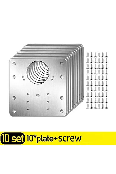 Choice A- 10sets 2/10Sets Cabinet Hinge Repair Plate Kits Door Hinge Mounting...