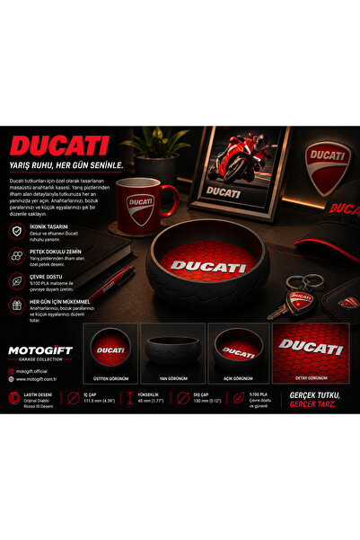 Ümraniye3d Ducati Logo Keychain Bowl