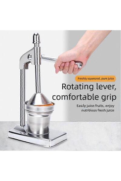 Generic Storcător manual de citrice din inox, presă robustă pentru lămâi