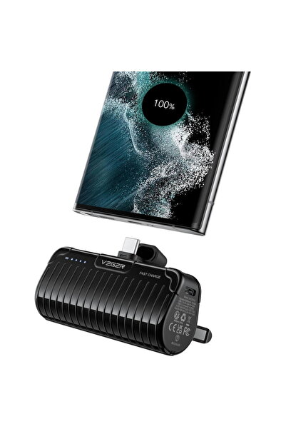 Veger Φορητή μπαταρία PLUGON-C PRO, 2 x USB-C, 5000 mAh, Μαύρο