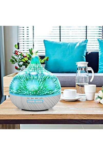 Generic Ultrasonic Aromatherapy Diffuser 400ml, 3D Effect and 7 LED Colors