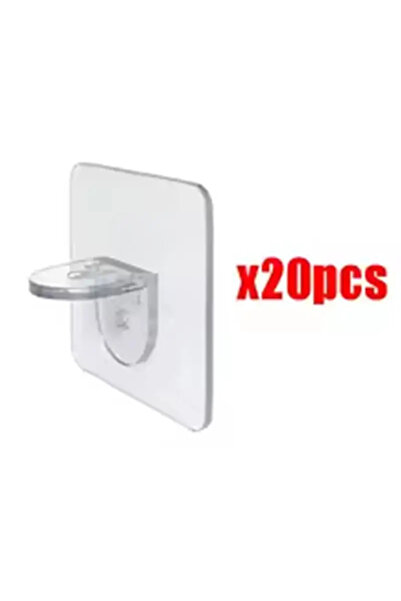 Choice 20pcs Shelf bracket adhesive nail self-adhesive wardrobe shelf bracket...