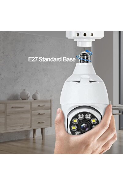 Generic Full HD 1080P bulb surveillance camera with WiFi and 355° rotation