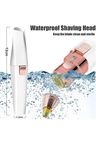 Generic 2-in-1 Facial and Eyebrow Epilator, USB Charging