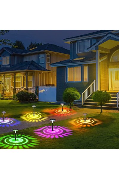 Generic Set of 6 Solar Pathway Lights, Dual Mode (Warm White / Multicolor), 1...