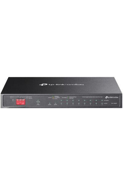 TP-LINK Omada DS110GMP Switch, 10 RJ45 ports, 8 PoE+ ports, 123 W, Transfer s...