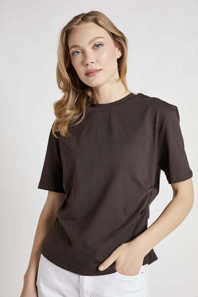 Arma Life Armalife 11739 bis collar waist ruched slit detail women's blouse