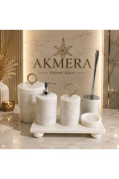 Akmera Home 6 Parça Ultra Lüks Banyo Seti