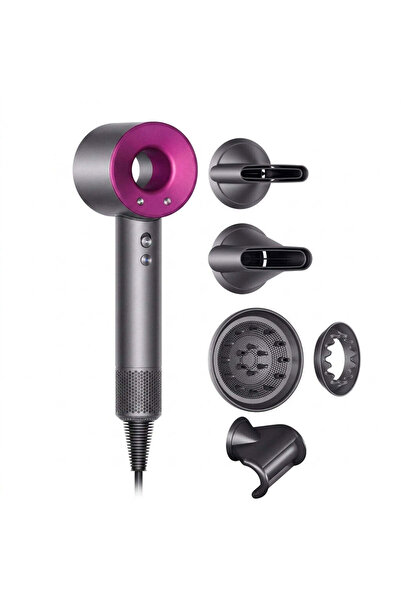 Generic Multifunctional hair dryer kit, 3 speeds, 5 interchangeable heads, Gr...