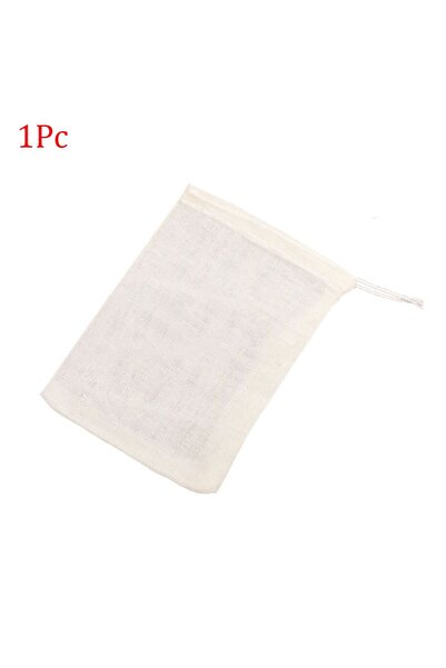Choice 1PC Cotton Cloth Bag Reusable Locking Strainer Mesh Filter Chinese Med...