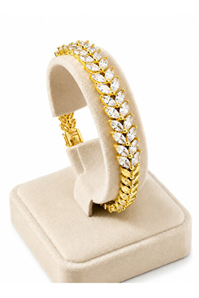 Haziran Accessories, Stoned Steel & Xuping Women's Bracelet